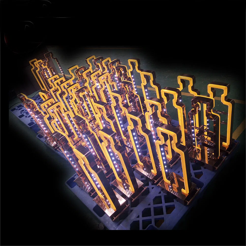 Suporte de exposição para garrafa de vinho LED de licor acrílico de venda quente