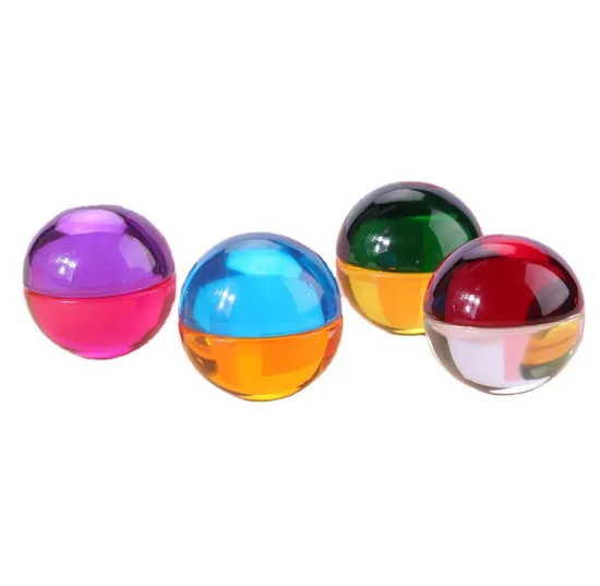 Meia esfera sólida de acrílico/plexiglás (cabochão)
